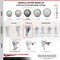Service Caster 4 Inch Gray Polyurethane Wheel Swivel Bolt Hole Caster Set with Brake SCC SCC-BH20S414-PPUB-TLB-4 - alternate 4